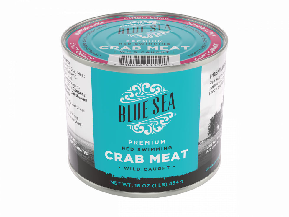 Red Swimming Crab Meat (Jumbo Lump) Blue Sea